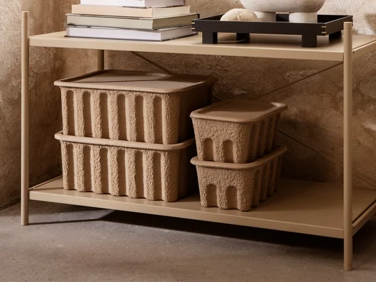 Paper Pulp ferm Living - Opbergdoos, bruin