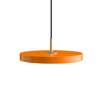 De Asteria Mini LED hanglamp van Umage , messing / nuance oranje