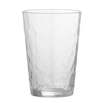 Water glass, Groove, Clear, Set of 4 pcs, Handmade - Nicolas Vahé