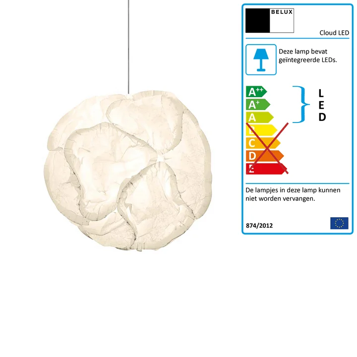 Belux Cloud - 10 elementen (kabellengte: 2 m)