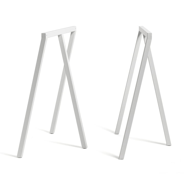 Loop tafel schragen Stand Frame High van Hay in wit (2 stuks)