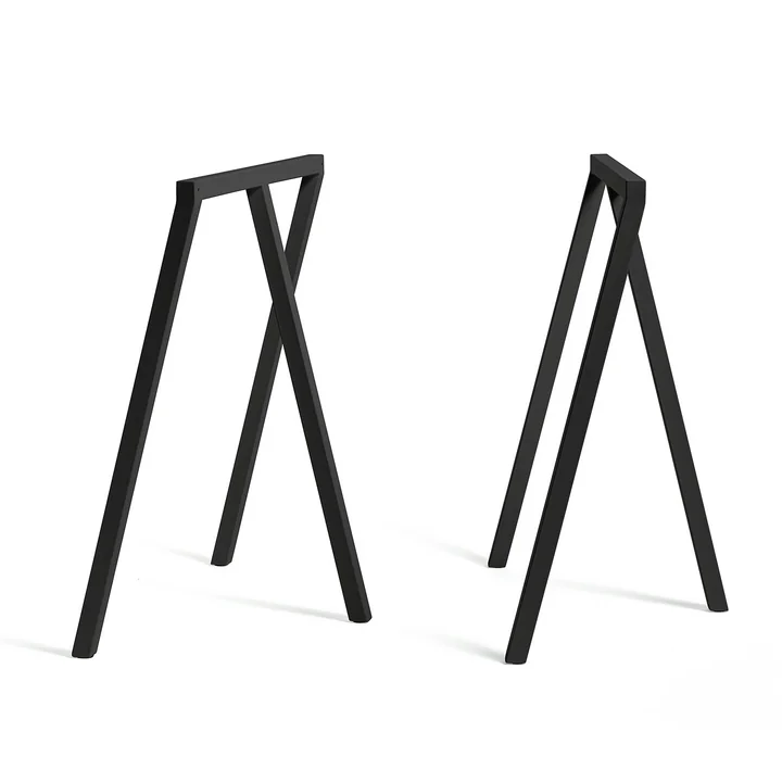 Loop tafel schragen Stand Frame by HAY in zwart (2 stuks)