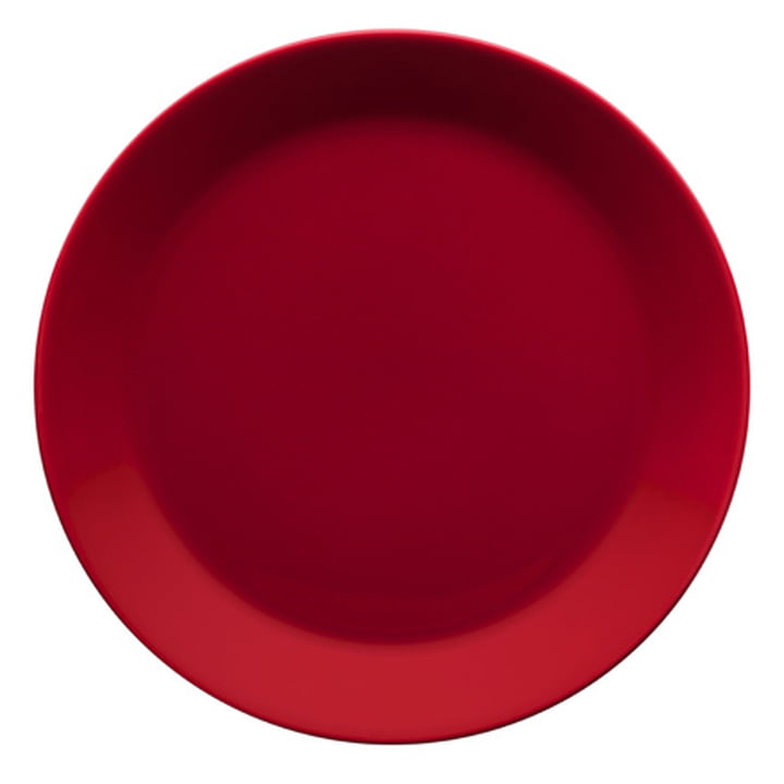 Teema Plat bord Ø 21cm, rood van Iittala