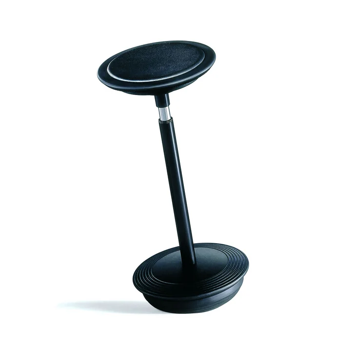 Stitz 2 van Wilkhahn met zwart reliëf op de zitting van leer in reliëf