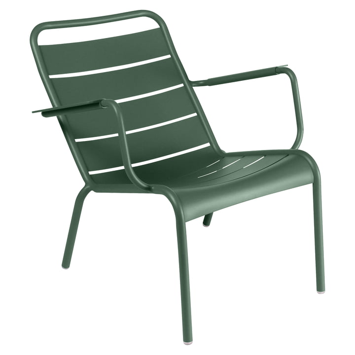 Luxembourg diepe fauteuil van Fermob in ceder groen