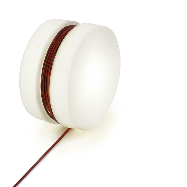 Yoyo vloerlamp Ø 47,5 cm vanaf Authentics in wit/rood