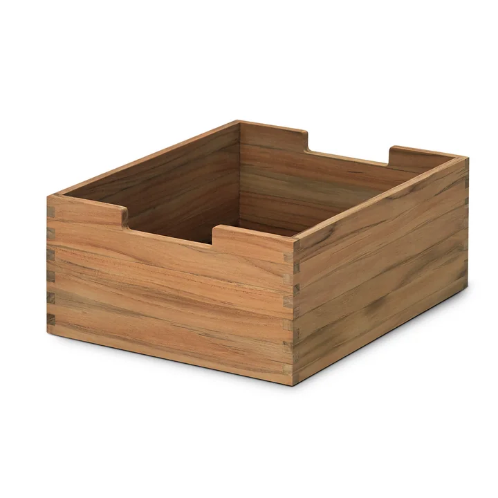 Cutter Box in klein, teak