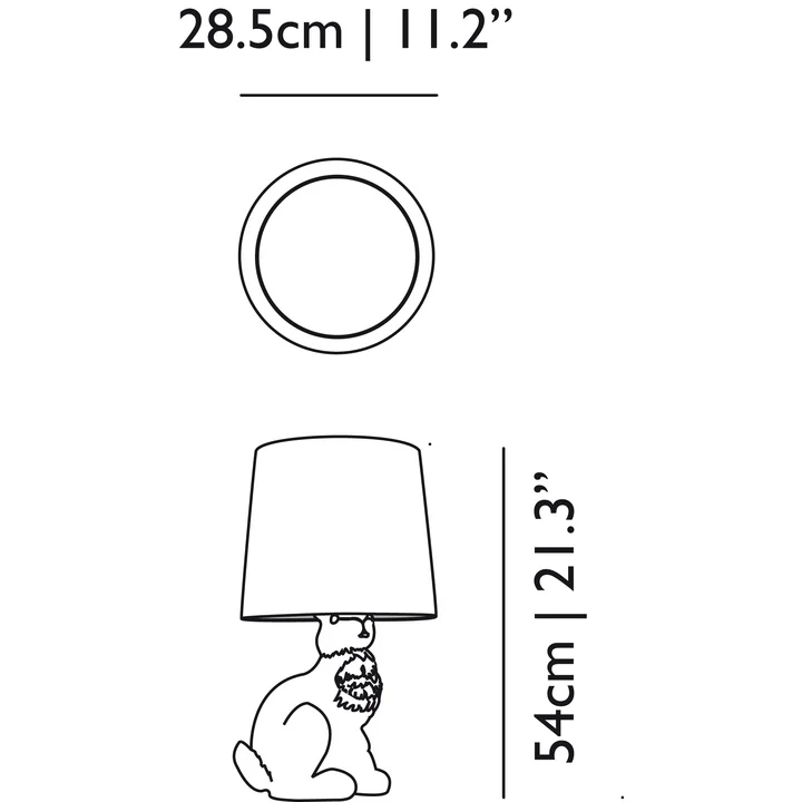 Moooi - Konijnenlamp, Afmetingen