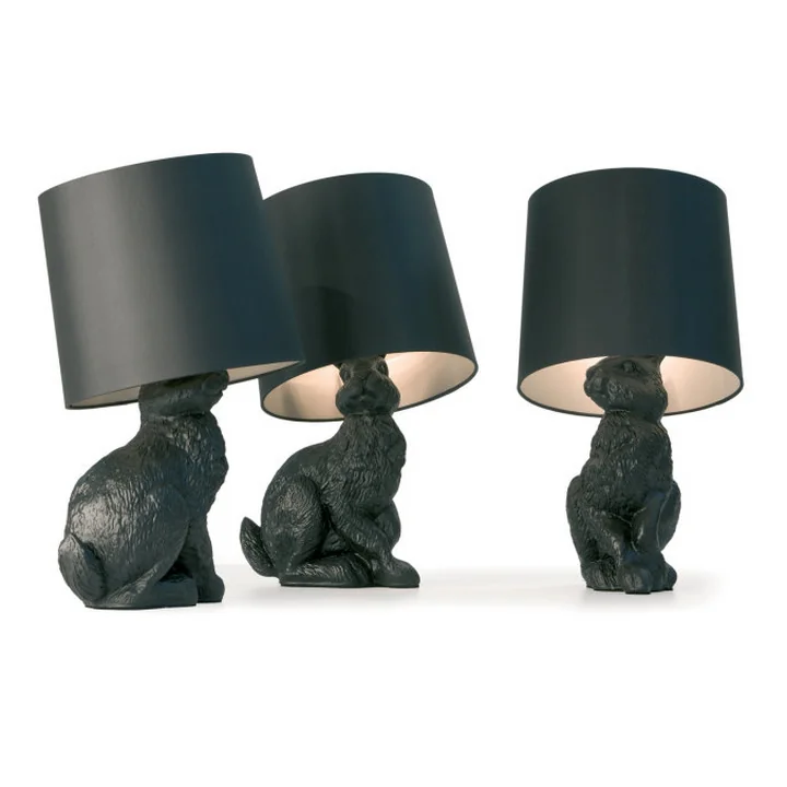 Moooi - Konijn lamp zwart, groep van 3