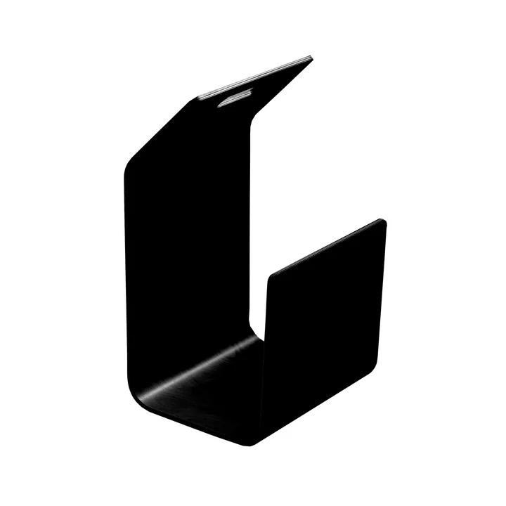 Artek Kanto magazine en brandhouten rek, zwart