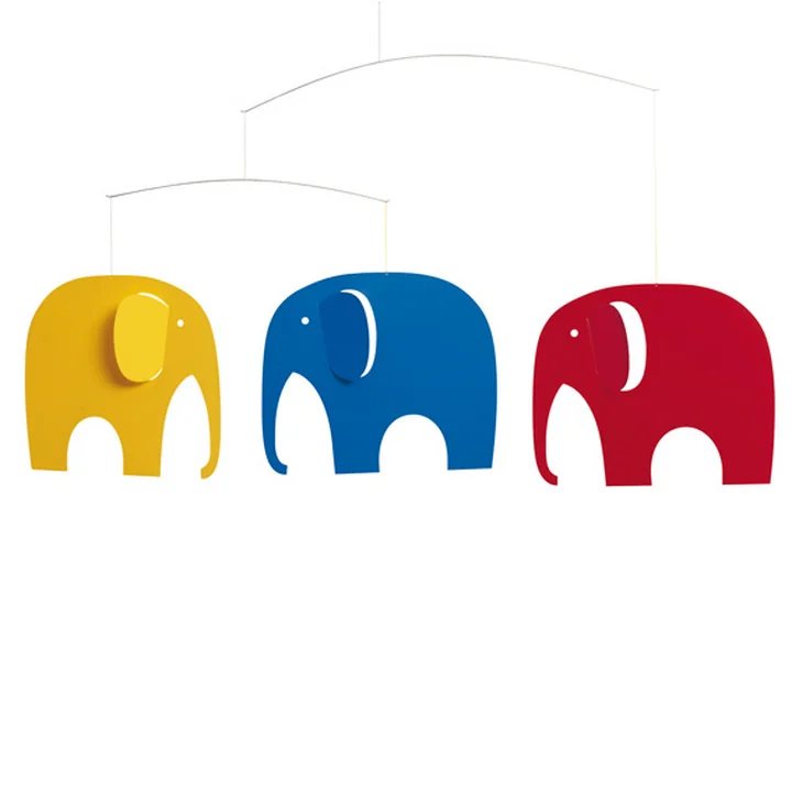 Elephant Meeting Mobile door Flensted Mobiles