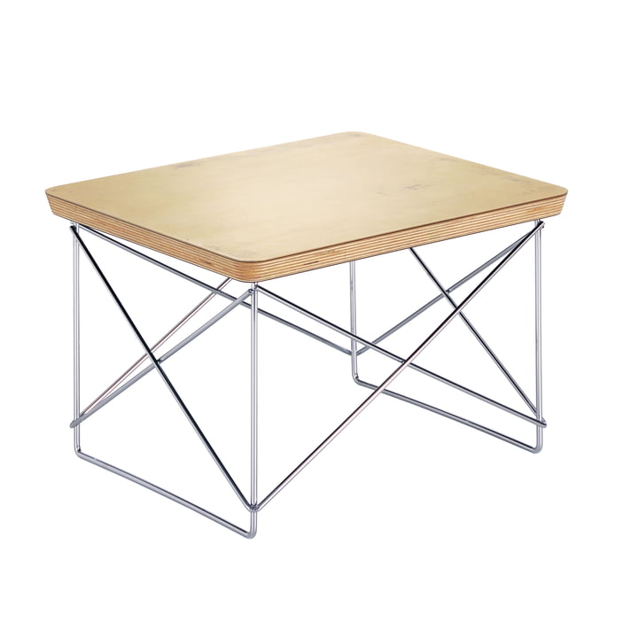Eames Occasional Table LTR van Vitra in bladgoud / chroom