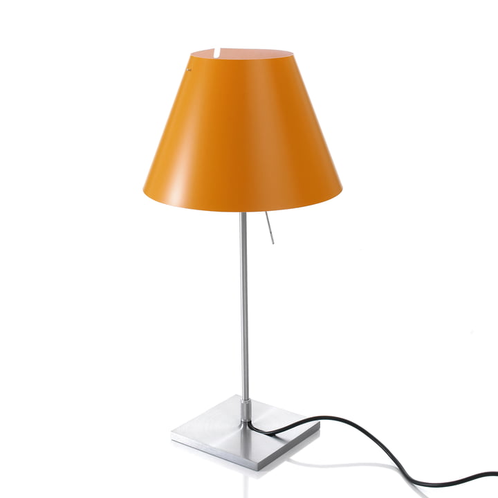 Luceplan - Costanzina Tafellamp 1D13 LED, aluminium / oranje