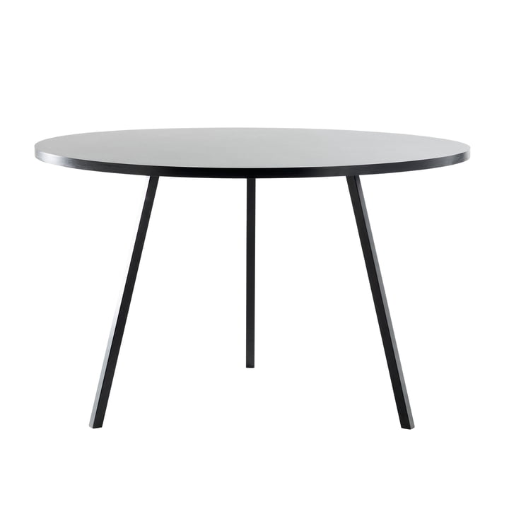 Hooi - Lusstandaard ronde tafel, Ø 105 cm, zwart / zwart