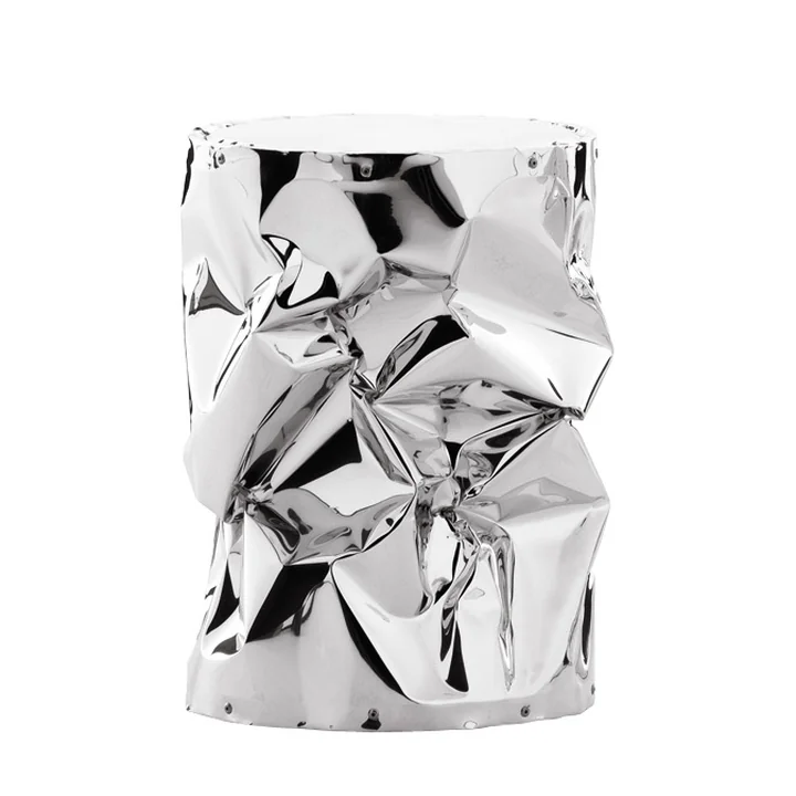 Tab.u Collection Bijzettafel / kruk H 43 Ø 30 cm van Opinion Ciatti in chroom