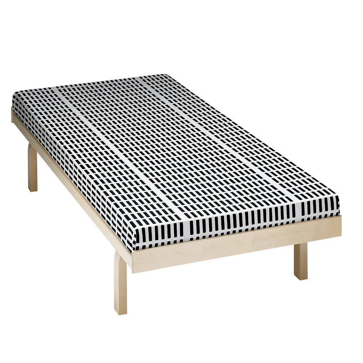 Artek - Matrashoes voor Daybed 710, zwart/wit (Steelcut Trio 195)