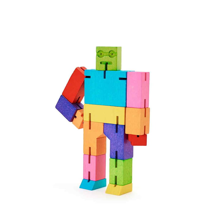 De kleurrijke Cubebot van Areaware , micro, veelkleurig