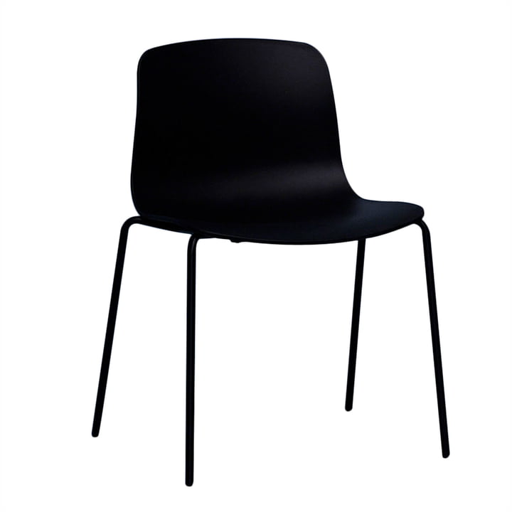 Hay - About A Chair AAC 16, aluminium zwart / zwart