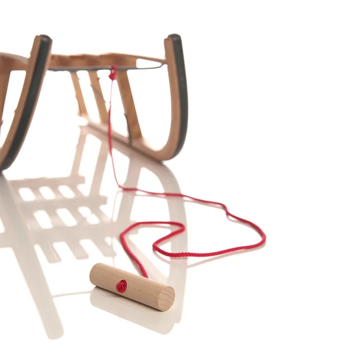Sirch - Trektouw rood met houten knop