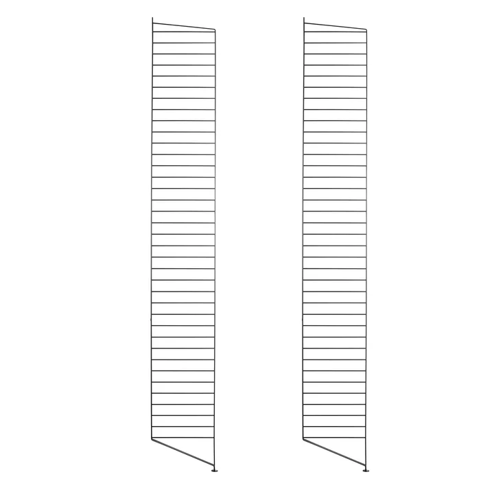 Onderste ladder voor String plank 200 x 30 cm (set van 2) van String in zwart