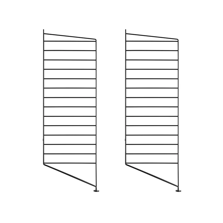Onderste ladder voor String plank 85 x 30 cm (set van 2) van String in zwart