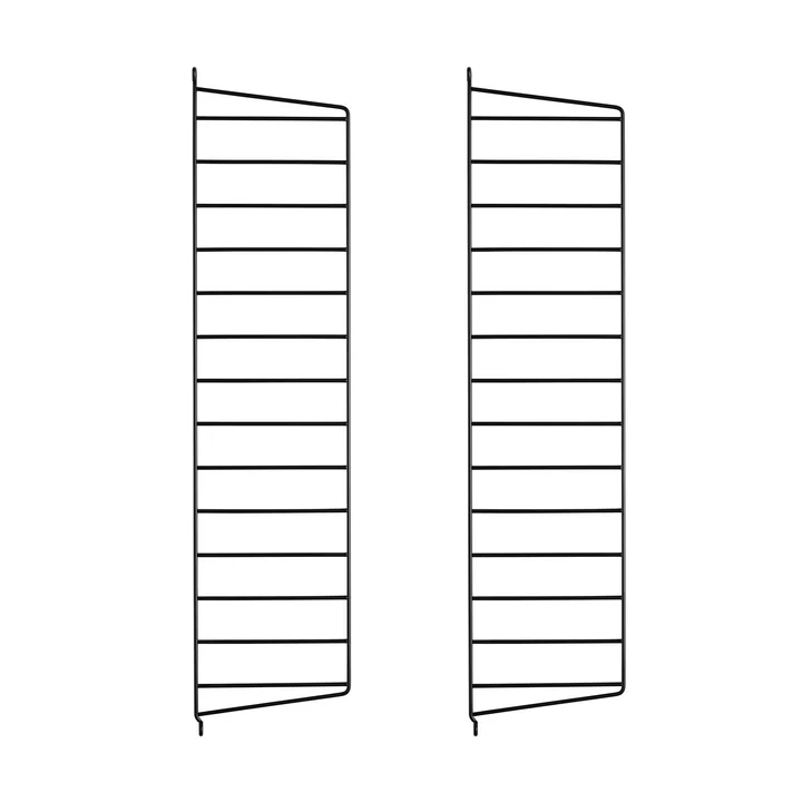 Muurladder voor String Plank 75 cm van String in zwart (set van 2)