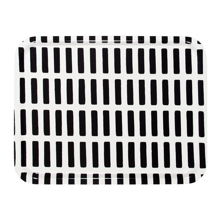 Siena Tablett groot van Artek in de kleur wit/zwart