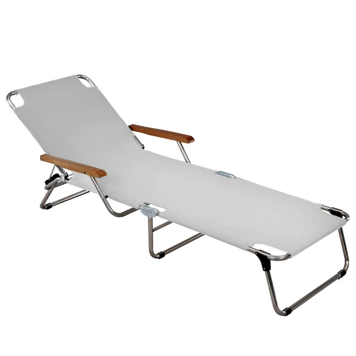 Amigo met armleuning in zilvergrijs van Fiam