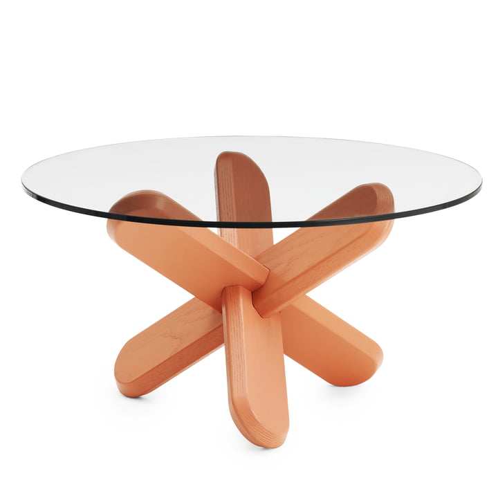 Normann Copenhagen - Ding salontafel, glas, koraal