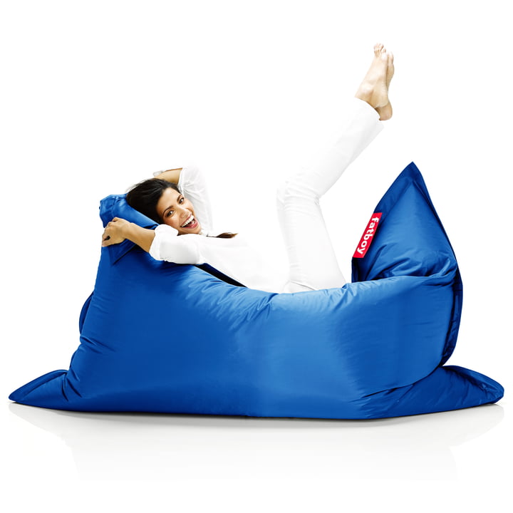 Beanbag Original - Situatie vrouw op zitzak, blauw door Fatboy