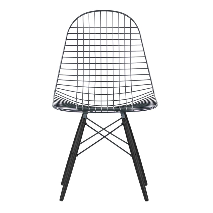 Vitra - Wire Chair DKW, zwart esdoorn - voorzijde