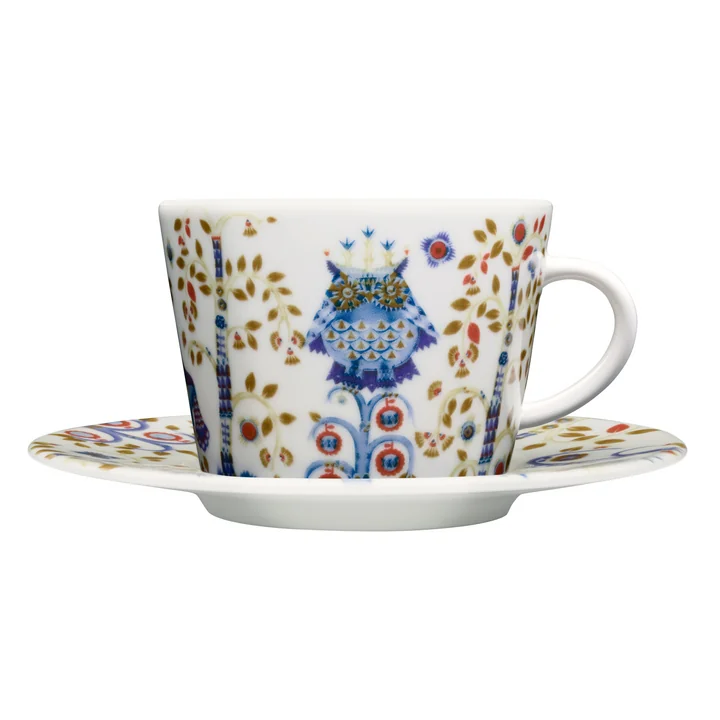 Taika Koffiekop met schotel van Iittala in wit