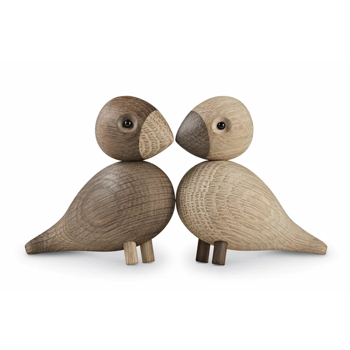 Kay Bojesen - Lovebirds set van 2, houten vogels