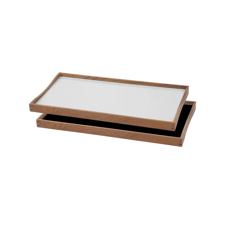 Tablett Turning Tray De van ArchitectMade, 23 x 45 cm, wit