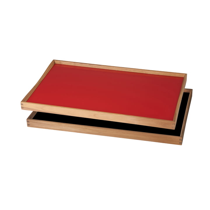 De Tablett Turning Tray van ArchitectMade, 30 x 48, rood