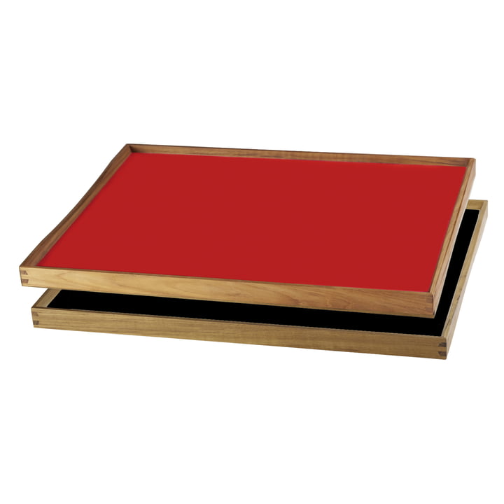De Tablett Turning Tray van ArchitectMade, 38 x 51, rood
