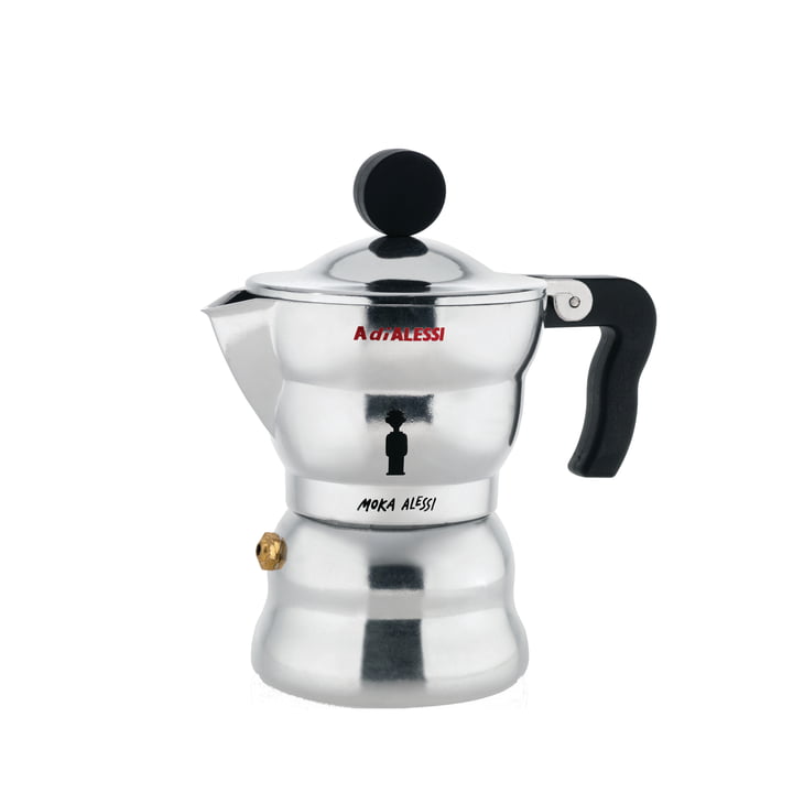 Moka Alessi Espresso machine, 7 cl van A di Alessi