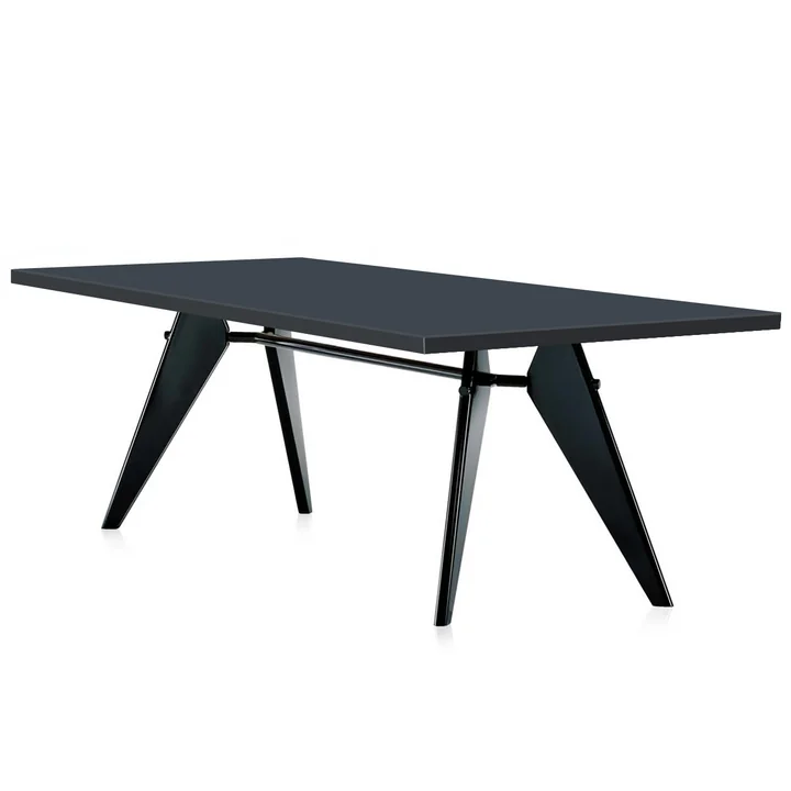 Em Table Eettafel van Vitra Oak in diep zwart/asfalt