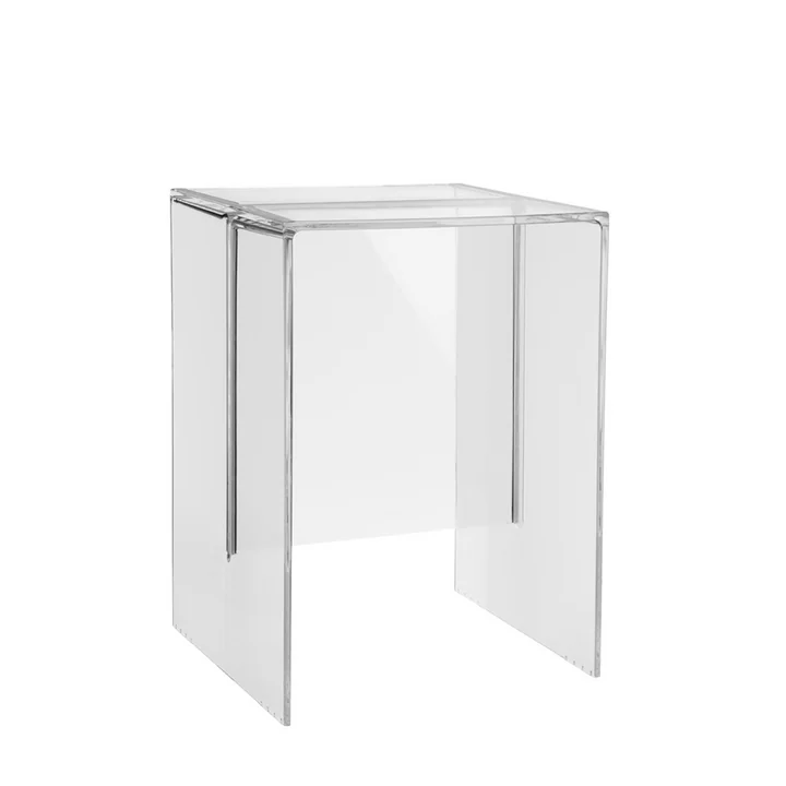 Kartell - Max-Beam Kruk / Zijtafel, transparant kristalhelder