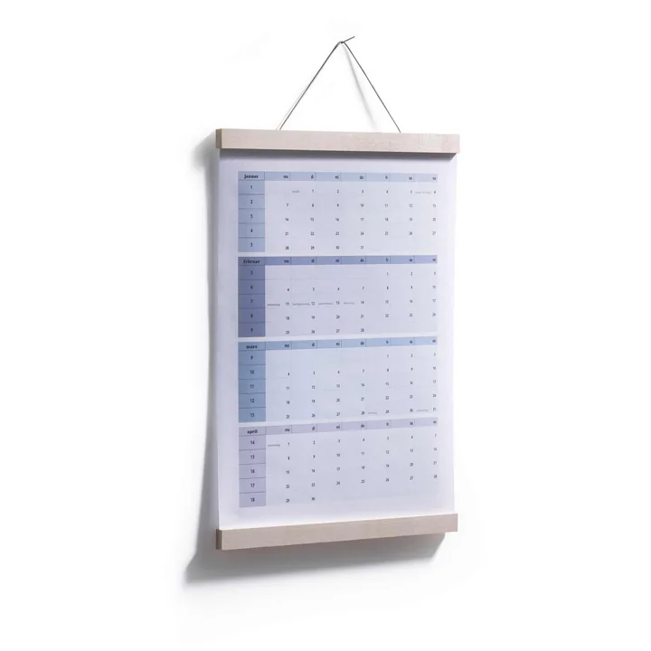 naast elkaar - Posterhanger A3, esdoornhout