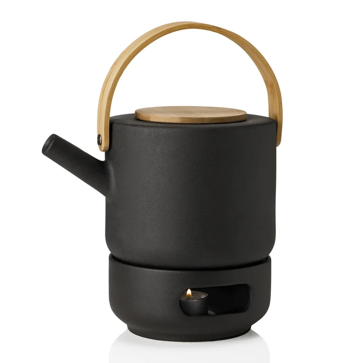 Theo theepot met Stelton-theepot
