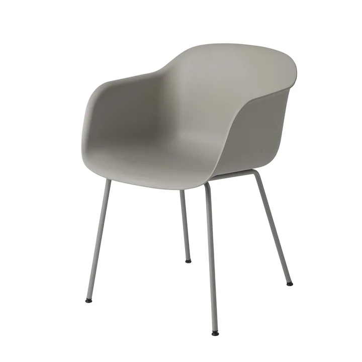 Fiber Chair Tube Base van Muuto in grijs