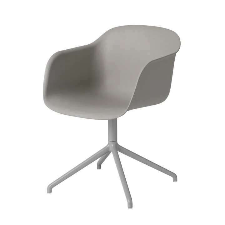 Fiber Chair Swivel Base van Muuto in het grijs