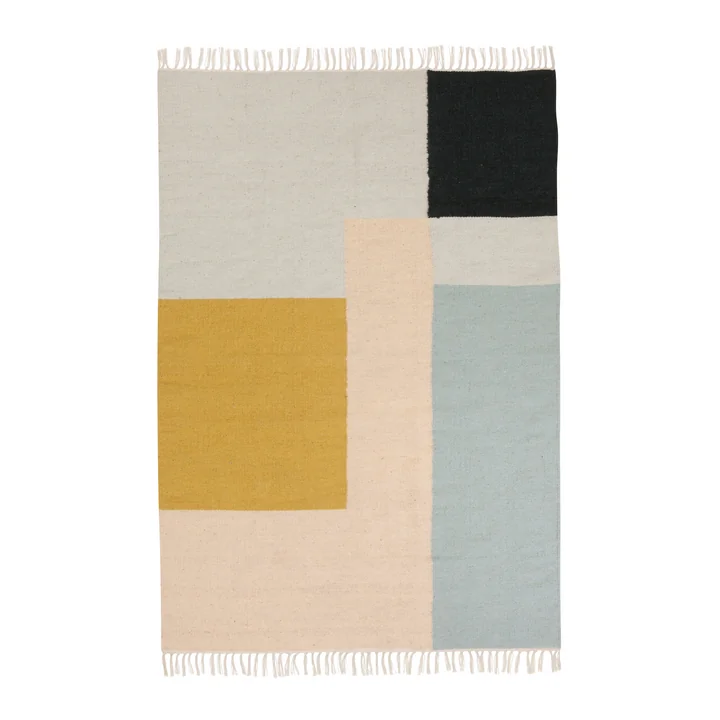 Ferm Living - Kelim Vloerkleed, pleinen, groot