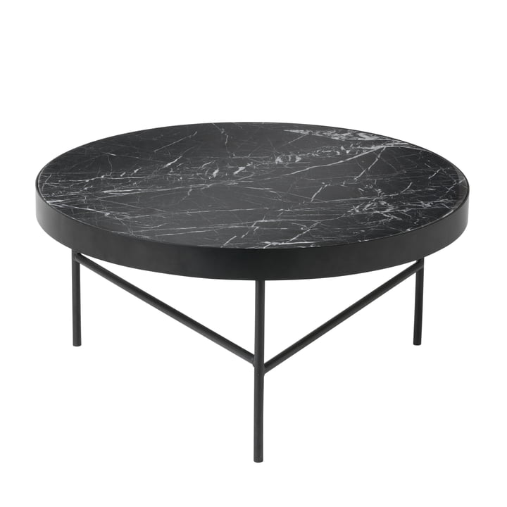 ferm living - Marmeren tafel, groot, zwart