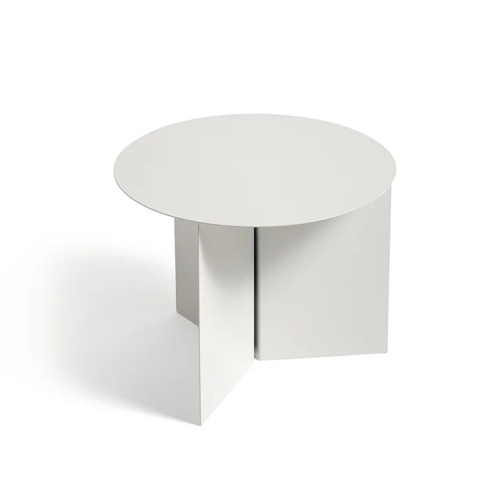 Slit Table Round van HAY in het wit
