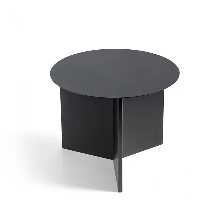 Slit Table Round van HAY in het zwart