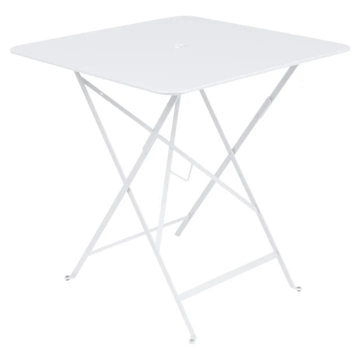 Bistro Fermob Klaptafel 71 x 71 cm van katoen wit