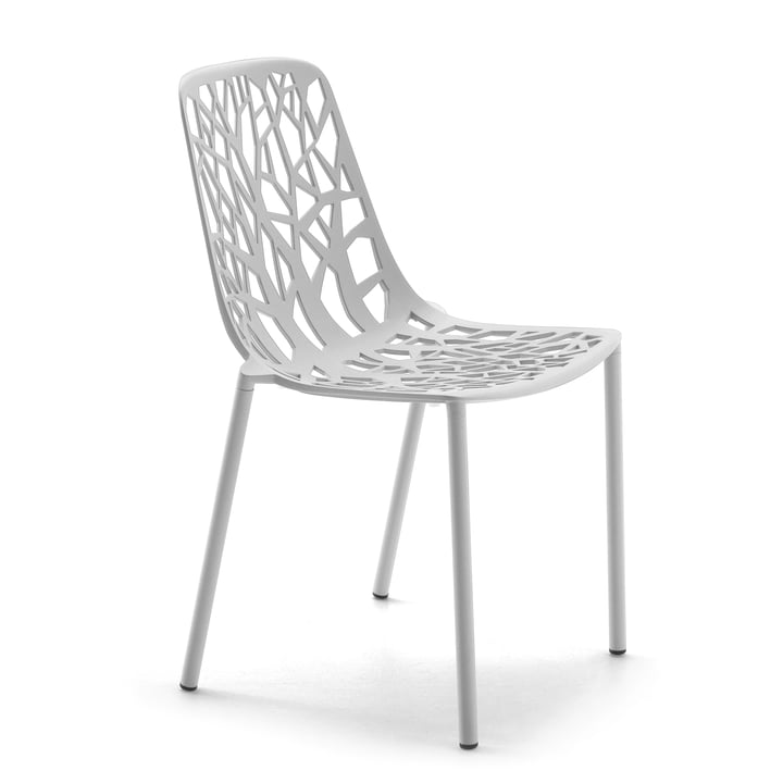 Forest Stapelbare stoel ( Outdoor ) van Fast in wit