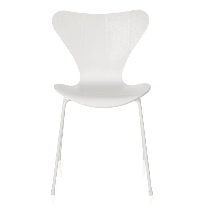 Fritz Hansen - Serie 7 stoel, monochroom wit, 4 6. 5 cm